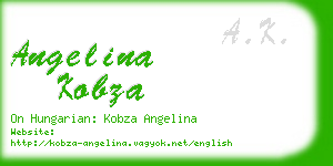 angelina kobza business card
